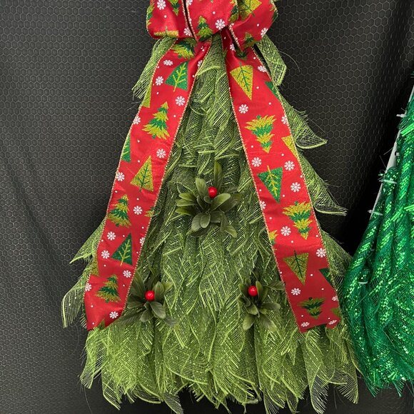 Christmas Door Tree Wreath 102 - Picture 2 of 2